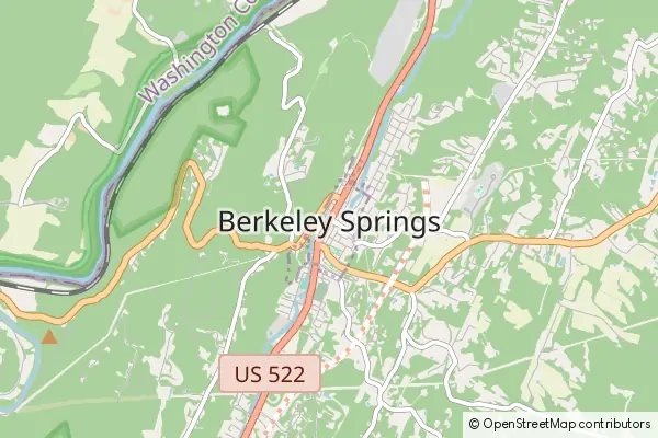 Mapa Berkeley Springs