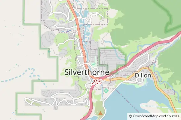 Mapa Silverthorne