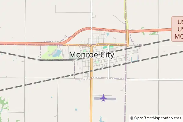 Mapa Monroe City