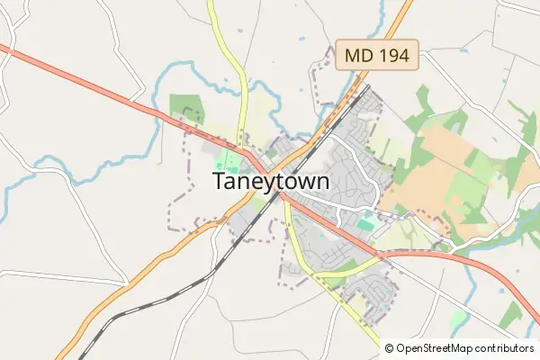 Mapa Taneytown