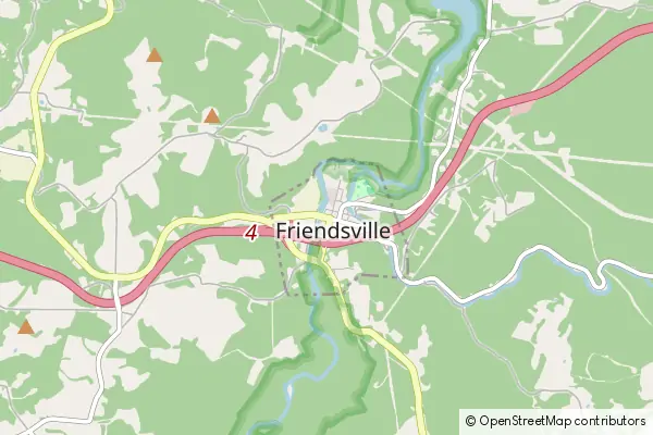 Mapa Friendsville