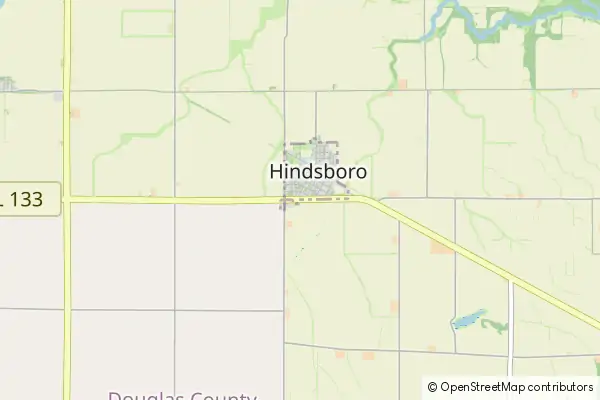 Mapa Hindsboro