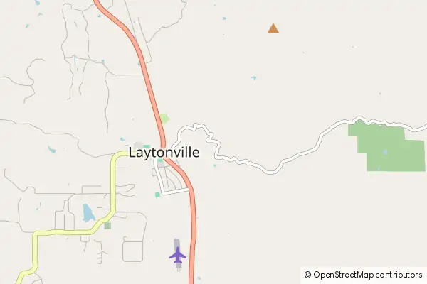 Mapa Laytonville