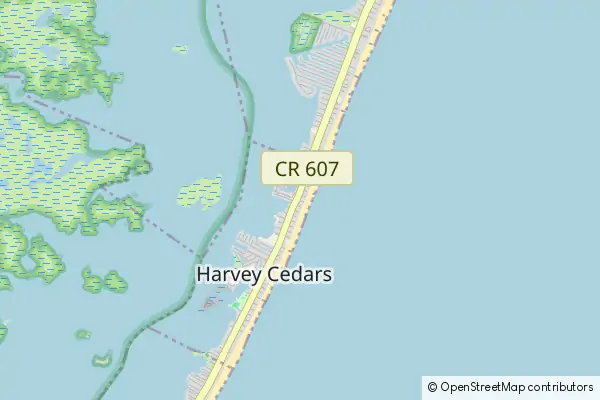 Mapa Harvey Cedars