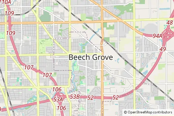 Mapa Beech Grove