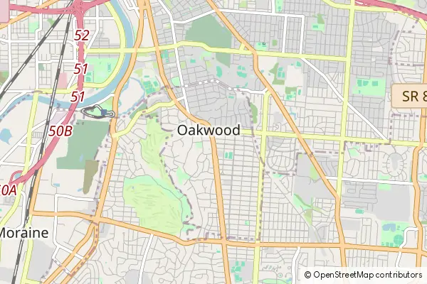 Mapa Oakwood (Montgomery County)