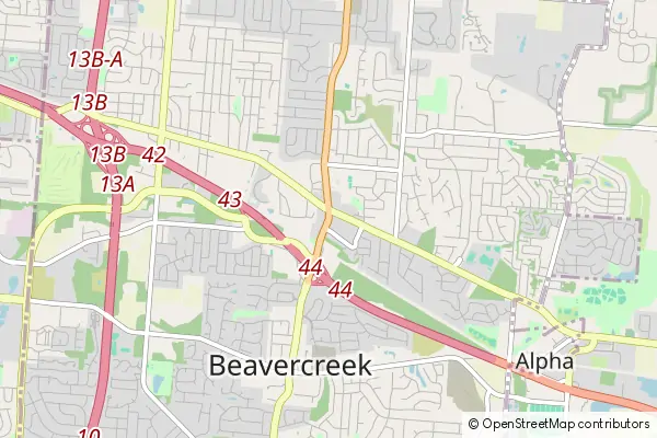 Mapa Beavercreek