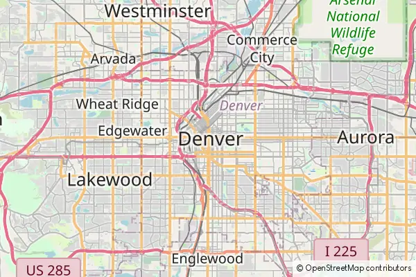 Mapa Denver