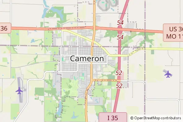 Mapa Cameron