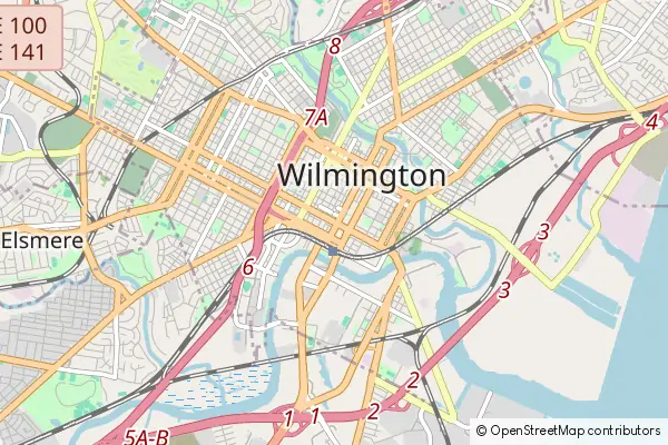 Mapa Wilmington