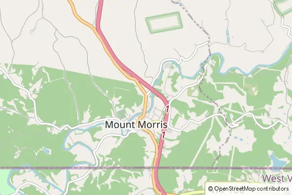 Mapa Mount Morris