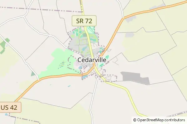 Mapa Cedarville