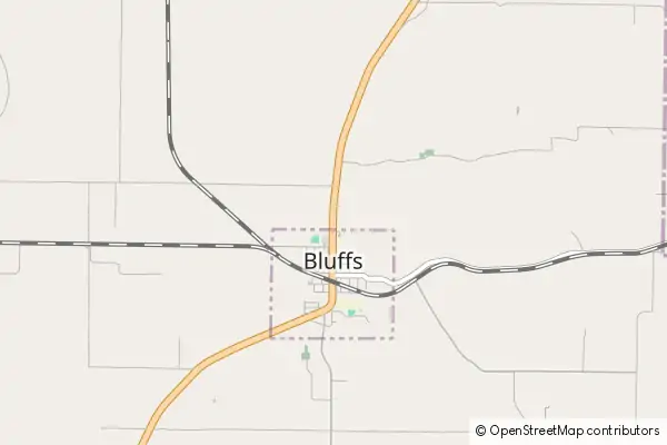 Mapa Bluffs