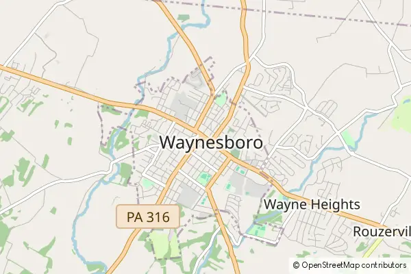 Mapa Waynesboro