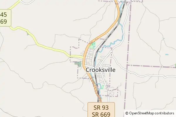 Mapa Crooksville