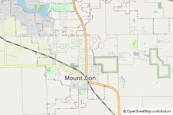 Mapa Mount Zion