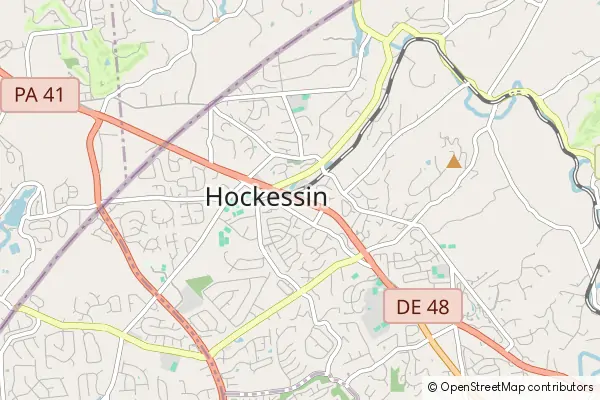 Mapa Hockessin