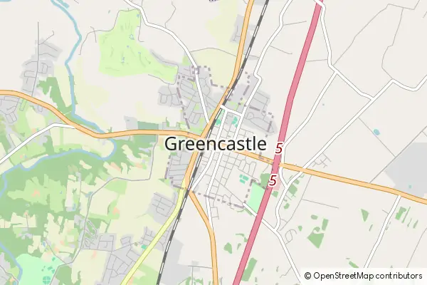 Mapa Greencastle