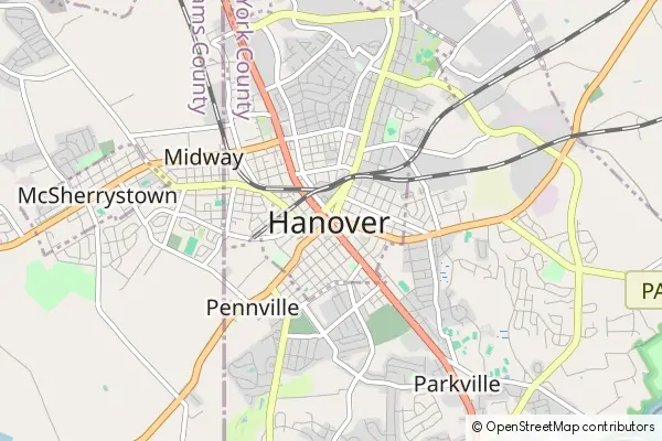 Mapa Hanover