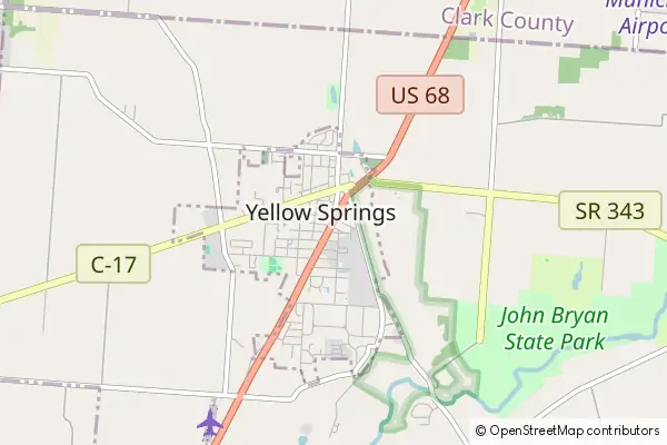 Mapa Yellow Springs