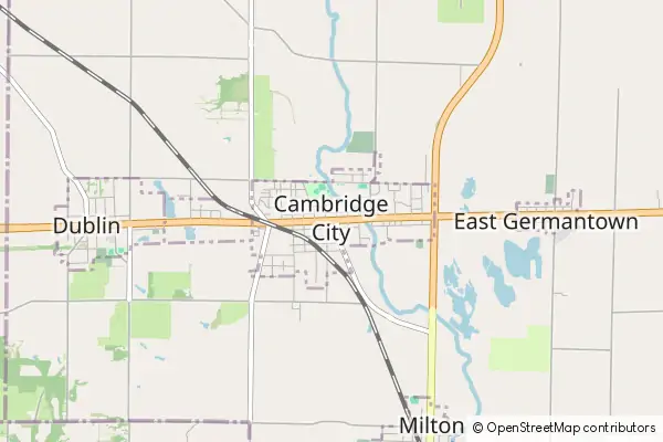 Mapa Cambridge City