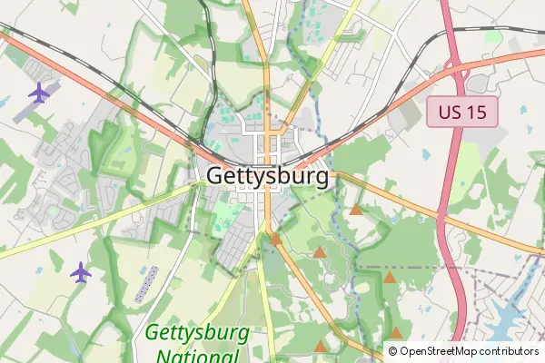 Mapa Gettysburg