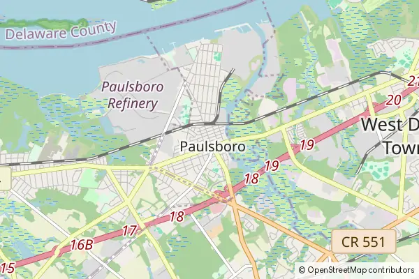 Mapa Paulsboro