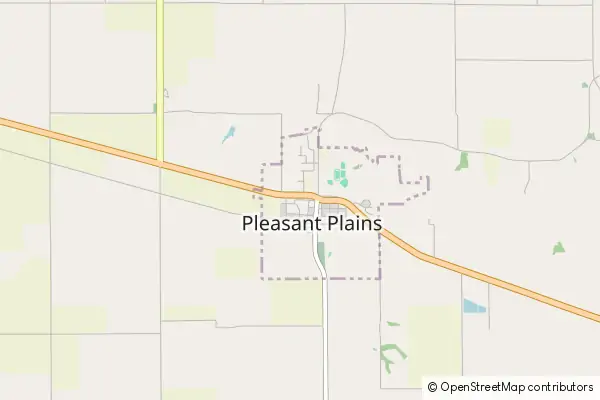 Mapa Pleasant Plains