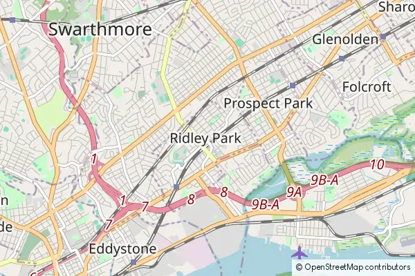 Mapa Ridley Park