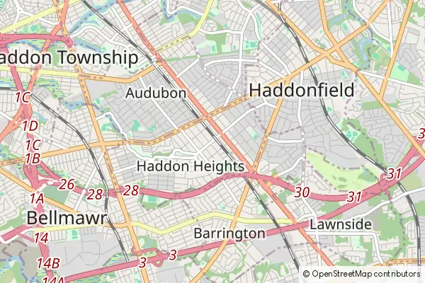 Mapa Haddon Heights