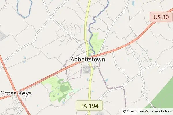 Mapa Abbottstown