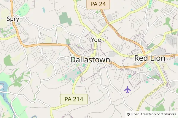 Mapa Dallastown