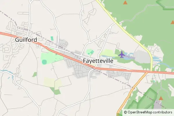 Mapa Fayetteville