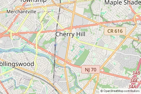 Mapa Cherry Hill