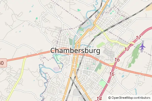 Mapa Chambersburg