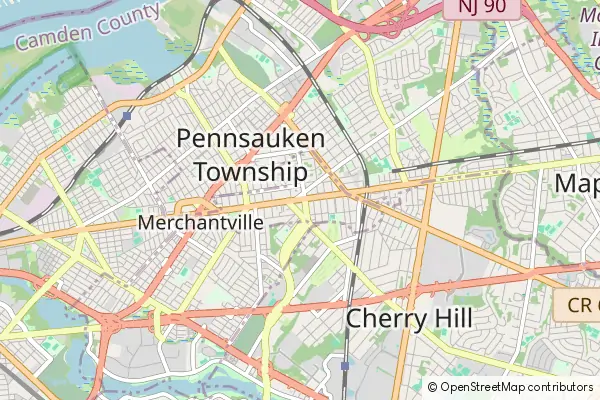 Mapa Merchantville