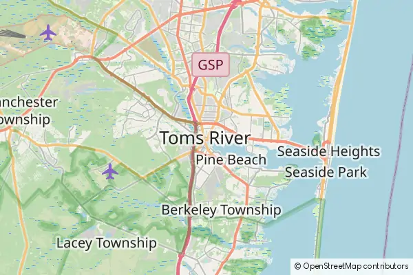 Mapa Toms River