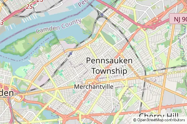 Mapa Pennsauken