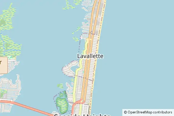 Mapa Lavallette