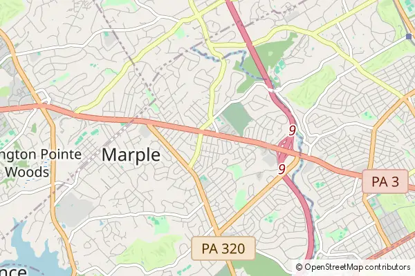 Mapa Marple Township