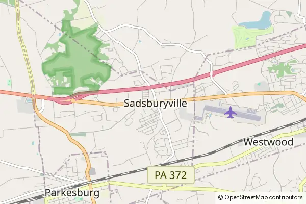 Mapa Sadsburyville