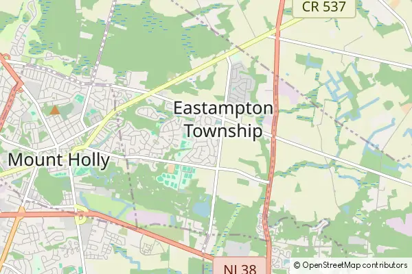 Mapa Eastampton