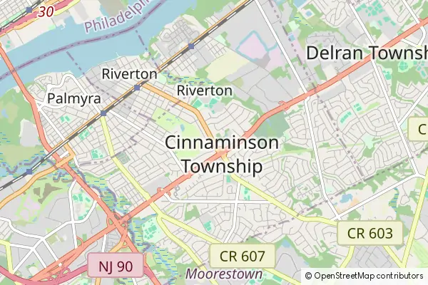 Mapa Cinnaminson