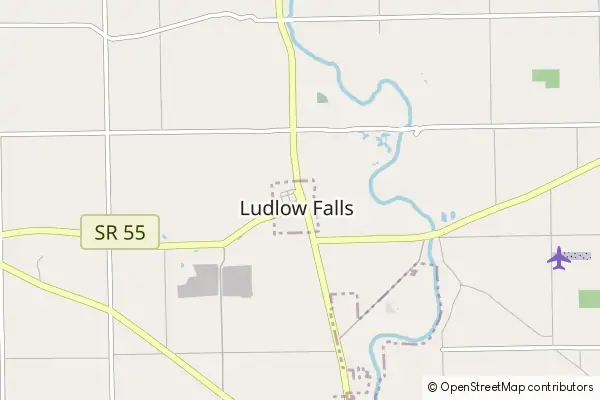 Mapa Ludlow Falls