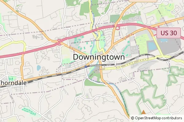 Mapa Downingtown