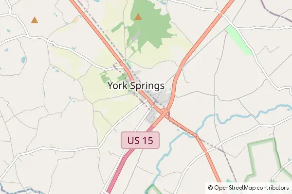 Mapa York Springs