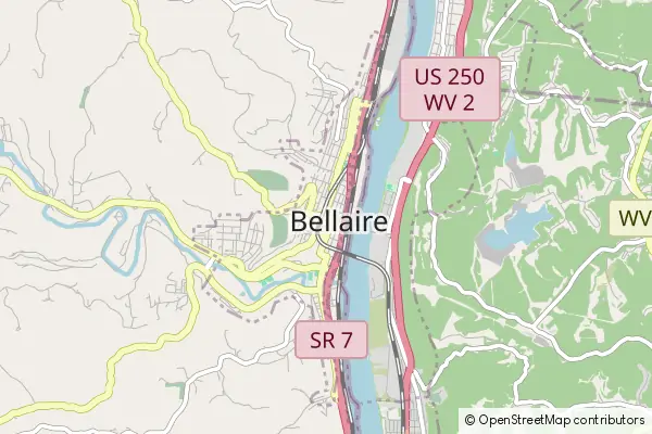 Mapa Bellaire