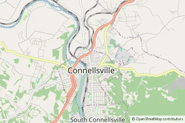 Mapa Connellsville