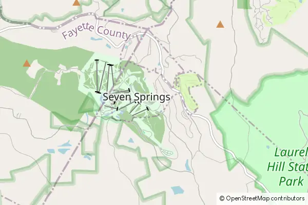 Mapa Seven Springs