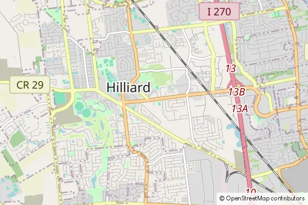 Mapa Hilliard